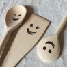 Happy spoon - Cuillères et spatule en bois