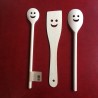 Happy spoon - Cuillères et spatule en bois