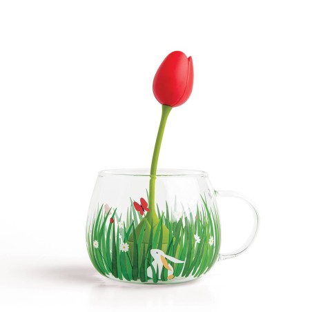 Tea garden - tasse en verre et boule a thé