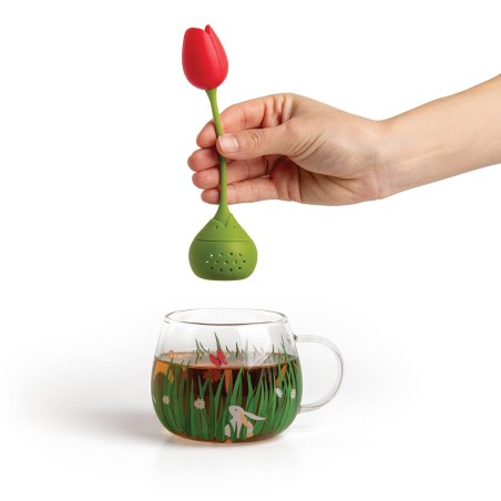 Tea garden - tasse en verre et boule a thé
