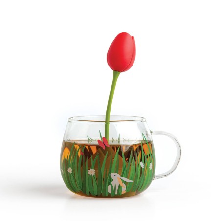 Tea garden - tasse en verre et boule a thé