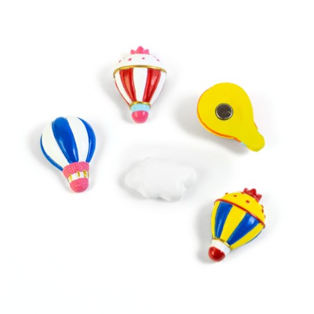 Aimants montgolfières + nuage
