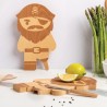 Pirate board - planche en bois et couteau