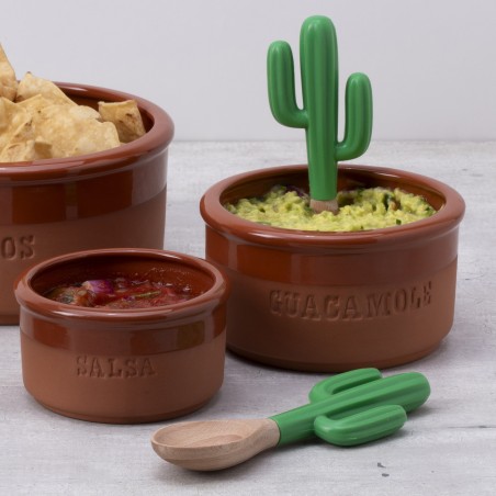 Saguaro cuillère guacamole en bois