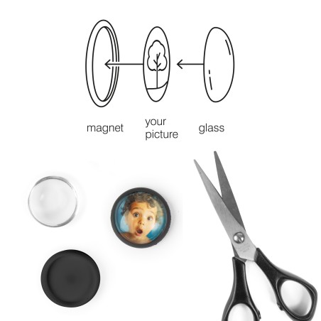 Do it! 4 Aimants porte-photo personnalisables