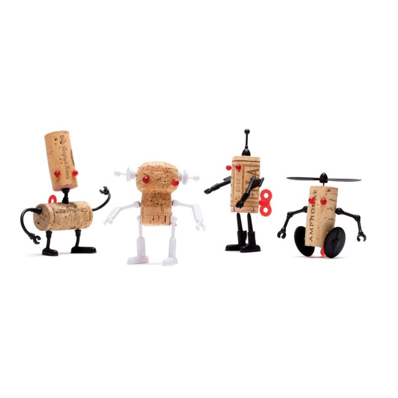 Corkers Robots - épingles déco de bouchons