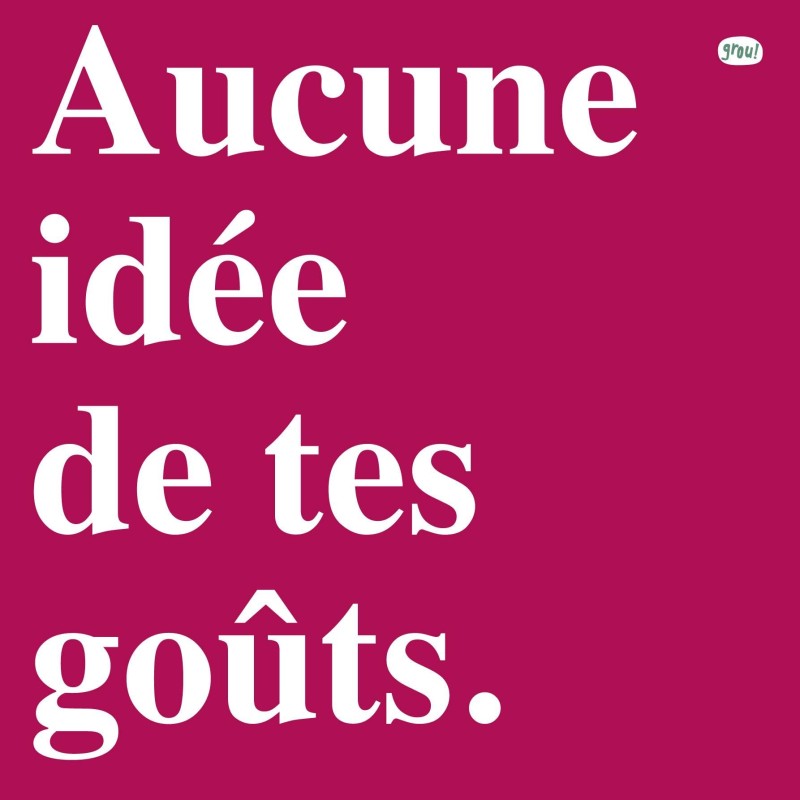 Carte GROU N°27 - Aucune idée de...