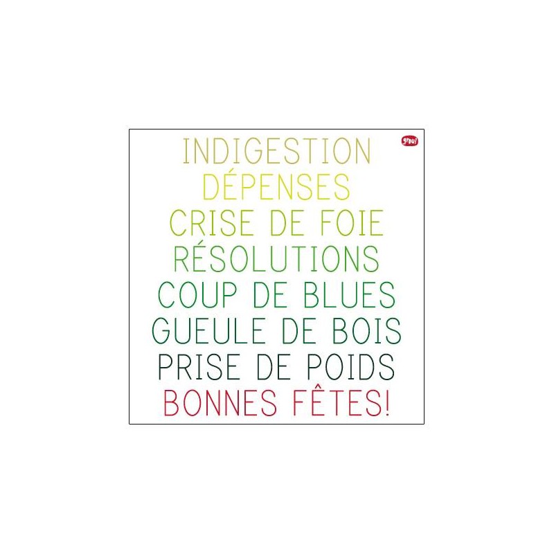 Carte GROU N°1 - happy joyeux 