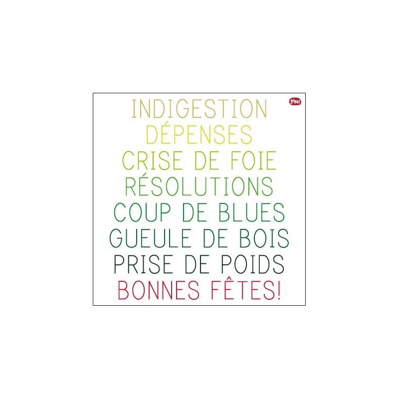 Carte GROU N°1 - happy joyeux 