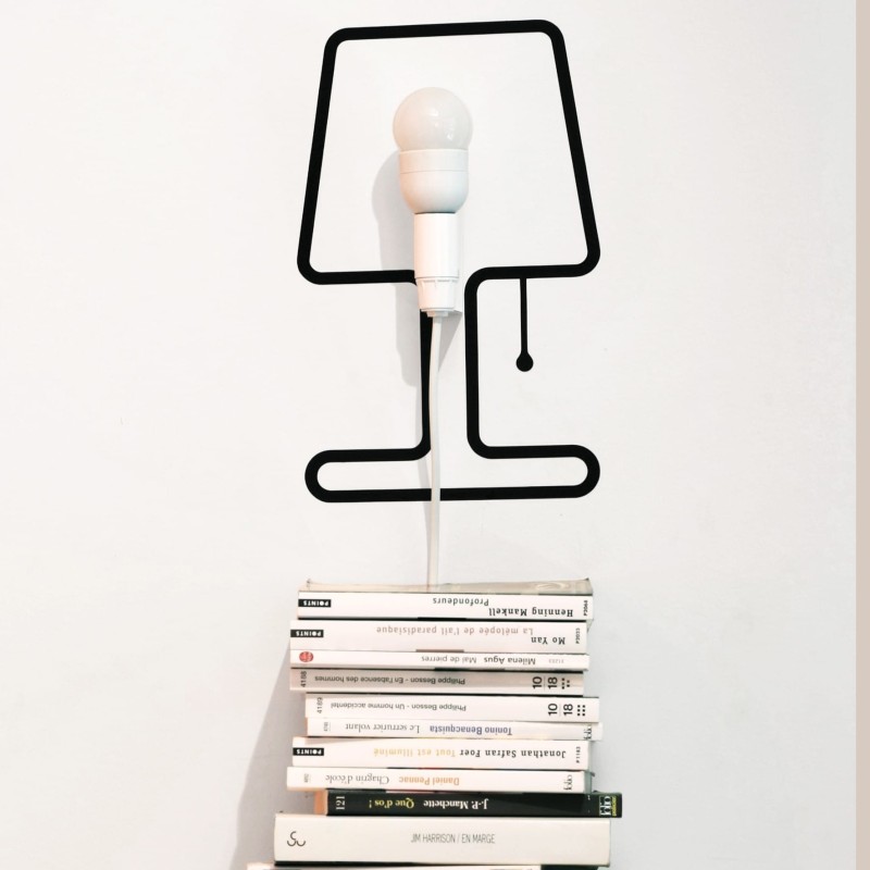 Lampe TINY - icone de lampe en adhésif