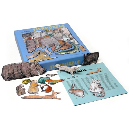 Tierpuzzle- Puzzle de 33 animaux