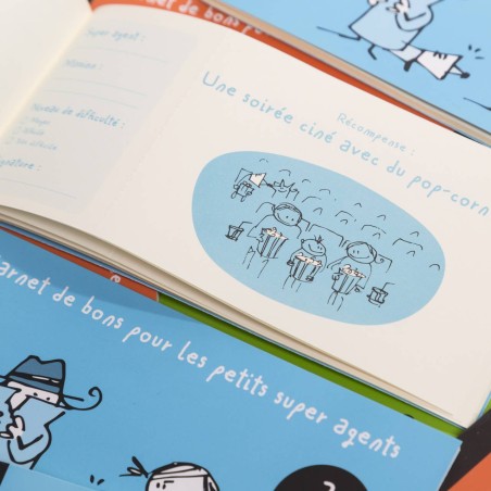 Carnet de bons pour les petits super agents