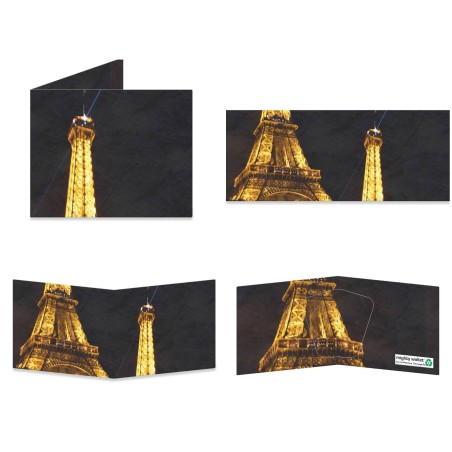 Mighty wallet Eiffel de Nuit - portefeuille 2 pour 1